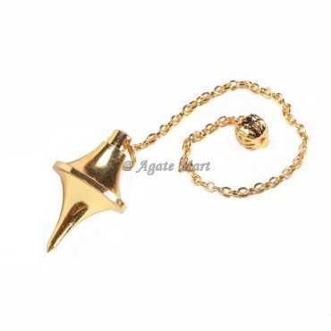 UFO Shape Golden Metal Brass Pendulum