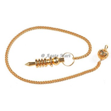 Isis 4 Plated Golden Metal Brass Pendulum