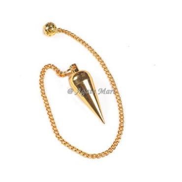 Small Drop Golden Metal Brass Pendulum