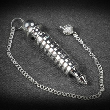 Isis 9 Plated Silver Metal Brass Pendulum