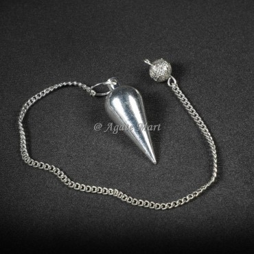 Small and thin Silver Drop Brass Pendulum