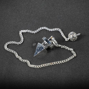 Small Pyramid Silver Metal Brass Pendulum