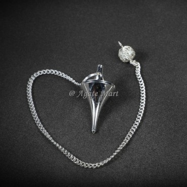 Silver Brass Pointed Cone Brass Pendulum