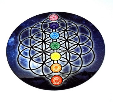 Seed Of Life with Chakra Dowsing Pendulum Board