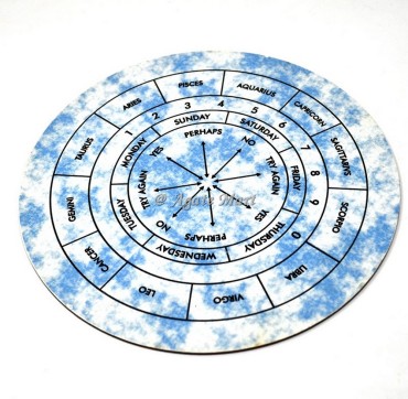 Printed Zodiac Name Dowsing Pendulum Board