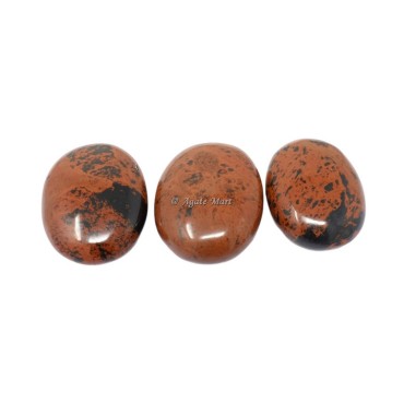 Mahogany Obsidian Palm Stone