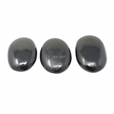 Black Obsidian Palm Stone
