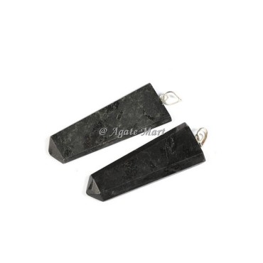 Flat Tourmaline Faceted Pencil Pendant