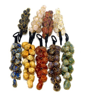 Healing Crystals Assorted Stones Wall Hanging