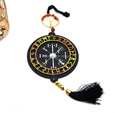 Runic Symbol Wall or Car Hanging For Healing