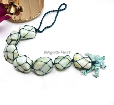 Amazonite Tumbled Stone For Car And Home Hanging