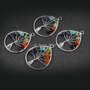 Tree Of Life Tear Drop shape Pendant